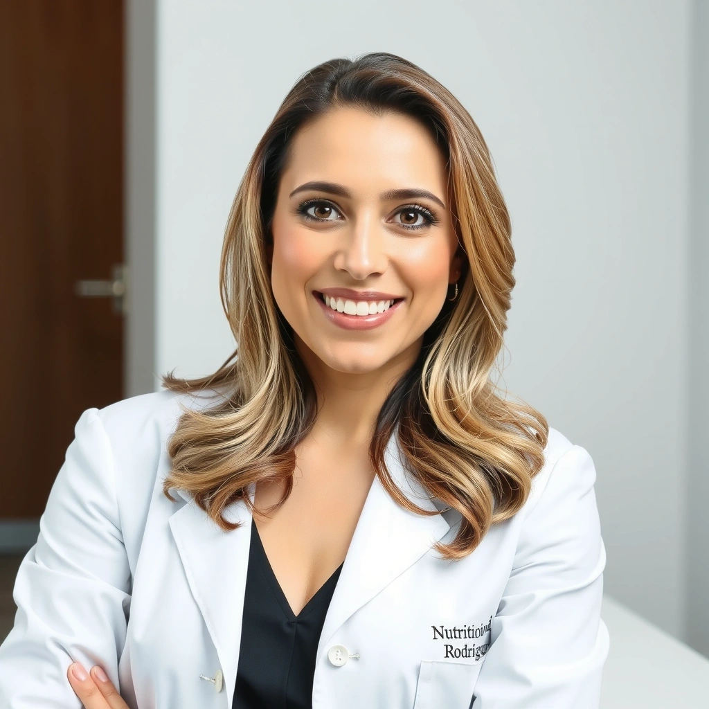 Retrato de la Dra. Elena Rodríguez, Nutricionista